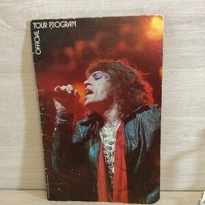 The Rolling Stones 1975 Tour Of The Americas Program 9" x 14” Mick Jagger Cover